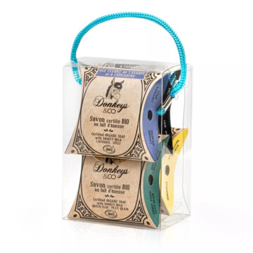 Copie Assortiment de 4 petits savons au lait d’ânesse